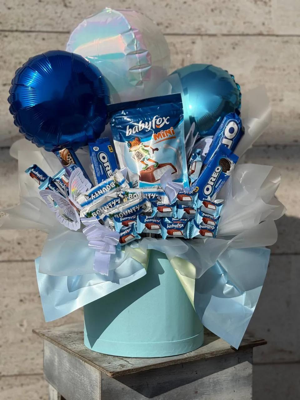 Blue "sweet box" | ծաղիկներ, ծաղկեպսակներ, բույսեր Երևան