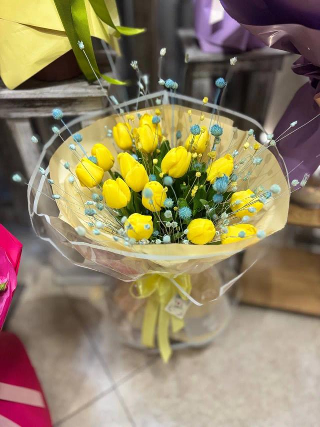 Bunch of yellow tulips | ծաղիկներ, ծաղկեպսակներ, բույսեր - առաքում Երևան