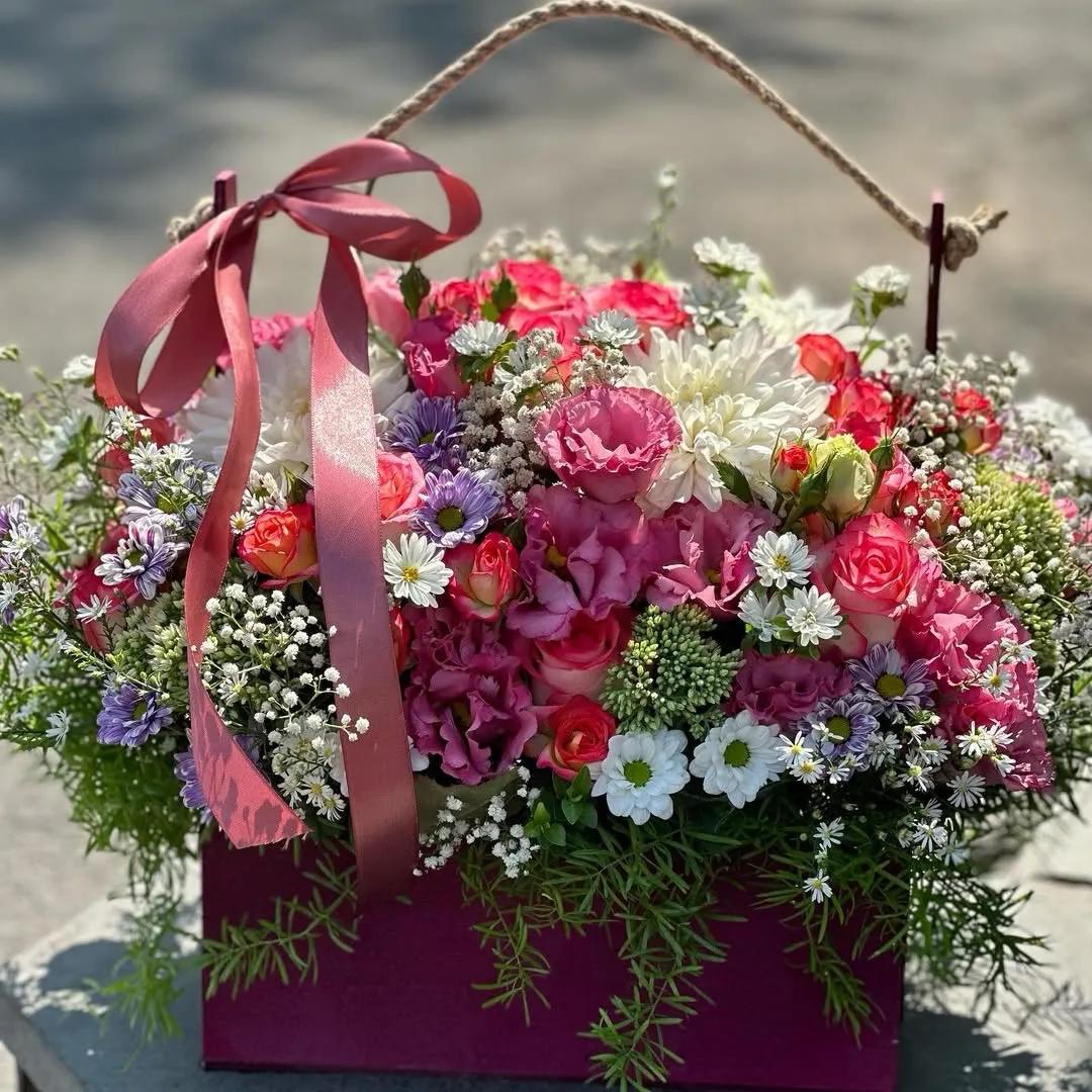 Floral mix in a bag | ծաղիկներ, ծաղկեպսակներ, բույսեր - առաքում Երևան